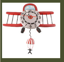 gold chest with antique clock