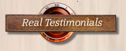 Real Testimonials